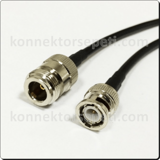 N female - BNC male Coaxial Cable Rg58