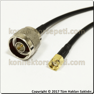 N male - RP SMA male Coaxial Cable Rg58