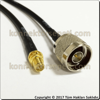 N male - RP SMA female Coaxial Cable Rg58