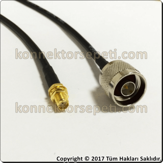 N male - SMA female Coaxial Cable Rg58