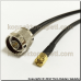 N male - SMA male Coaxial Cable Rg58