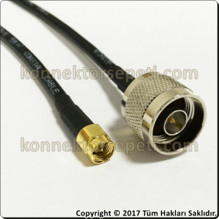 N male - SMA male Coaxial Cable Rg58