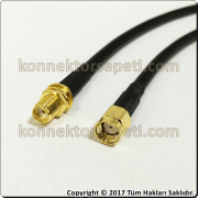 SMA female - RP SMA male Coaxial Cable Rg58
