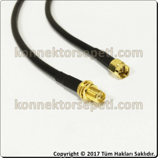 SMA male - SMA female Coaxial Cable Rg58