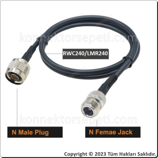 N male to N female Coaxial Cable LMR240/RWC240