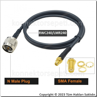 N male to SMA female Coaxial Cable LMR240/RWC240