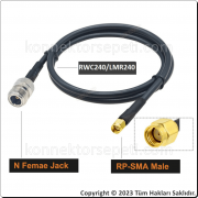N female - RP SMA male Coaxial Cable LMR240/RWC240