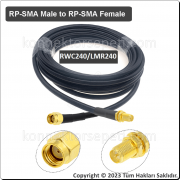RP SMA male to RP SMA female Coaxial Cable LMR240/RWC240 50Ω