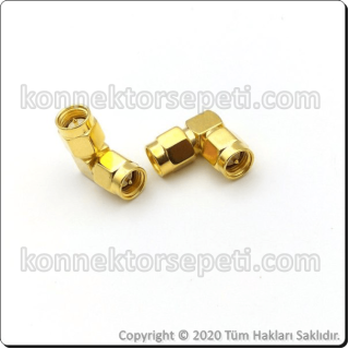 SMA male - SMA Male L Type Converter Connector