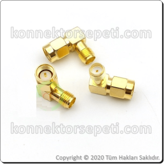 SMA male - SMA female L Type Converter connector