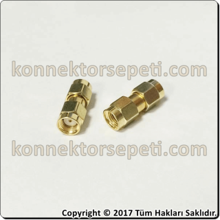 RP SMA male - RP SMA male Convertor connector