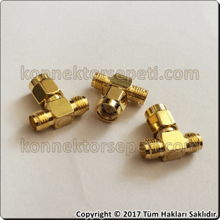 SMA male - SMA female Multiplexer T Connector