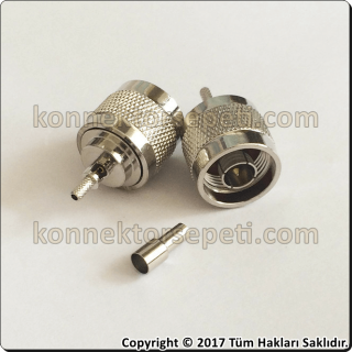 N Male Cable Connector Rg316 Rg174 Rg188 LMR100