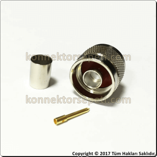 N Male Cable Connector Rg5 Rg6 Rg212 Rg304 LMR300