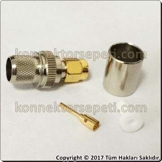 RP SMA Female Cable Connector Rg8 Rg11 Rg165 Rg213 Rg214 Rg393 LMR400