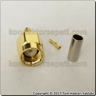 RP SMA male Cable Connector Rg316 Rg174 Rg188 LMR100
