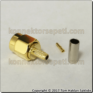 RP SMA male Cable Connector Rg316 Rg174 Rg188 LMR100
