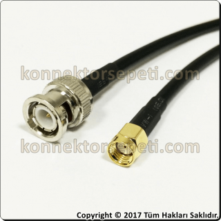 BNC male to RP SMA male Coaxial Pigtail Cable Rg58