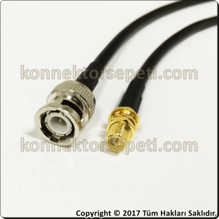 BNC male to RP SMA female Coaxial Pigtail Cable Rg58