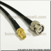 BNC male to RP SMA female Coaxial Pigtail Cable Rg58
