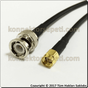 BNC male to SMA male Coaxial Pigtail Cable Rg58