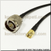 N male - RP SMA male Coaxial Pigtail Cable Rg58