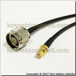 N male to RP SMA female Coaxial Pigtail Cable Rg58