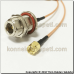 N male to RP SMA female Coaxial Pigtail Cable Rg58