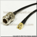 N female - RP SMA male Coaxial Pigtail Cable Rg58