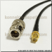 N female - SMA female Coaxial Pigtail Cable Rg58