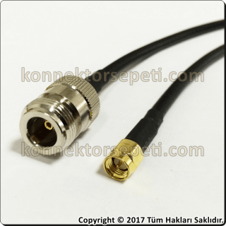 N female - SMA male Coaxial Pigtail Cable Rg58