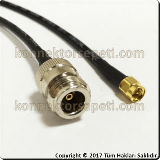 N female - SMA male Coaxial Pigtail Cable Rg58