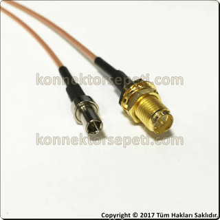 RP SMA female - TS9 male Pigtail Cable 15cm