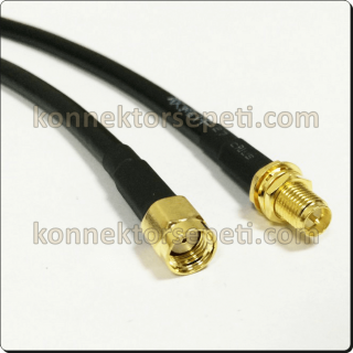 RP SMA male - RP SMA female Coaxial Pigtail Cable Rg58