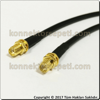 RP SMA female - SMA female Coaxial Pigtail Cable Rg58