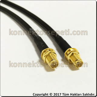RP SMA female - SMA female Coaxial Pigtail Cable Rg58