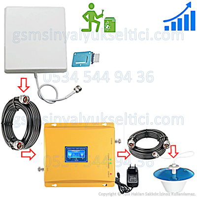 GSM Sinyal Yükseltici Boooster Çift Bandlı