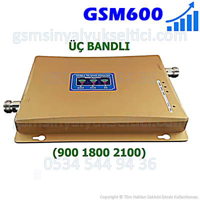 GSM Sinyal Yükseltici Boooster Üç Bandlı 